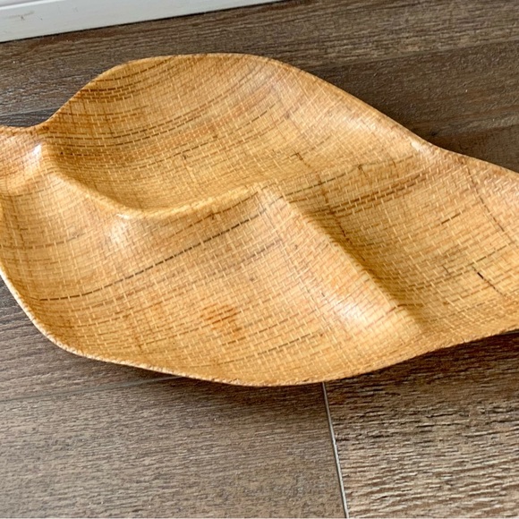 Vintage Grain ware Mid-century 3 Part Party Serving Try - Picture 1 of 10